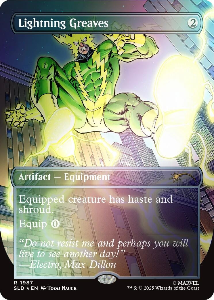 Image for Lightning Greaves (1987) (Rainbow Foil) (1987) (SLD) - Magic: The Gathering