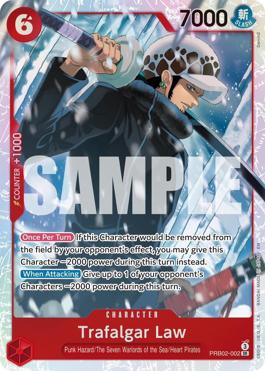 Image for Trafalgar Law - PRB02-002 (PRB02-002) (PRB-02) - One Piece Card Game