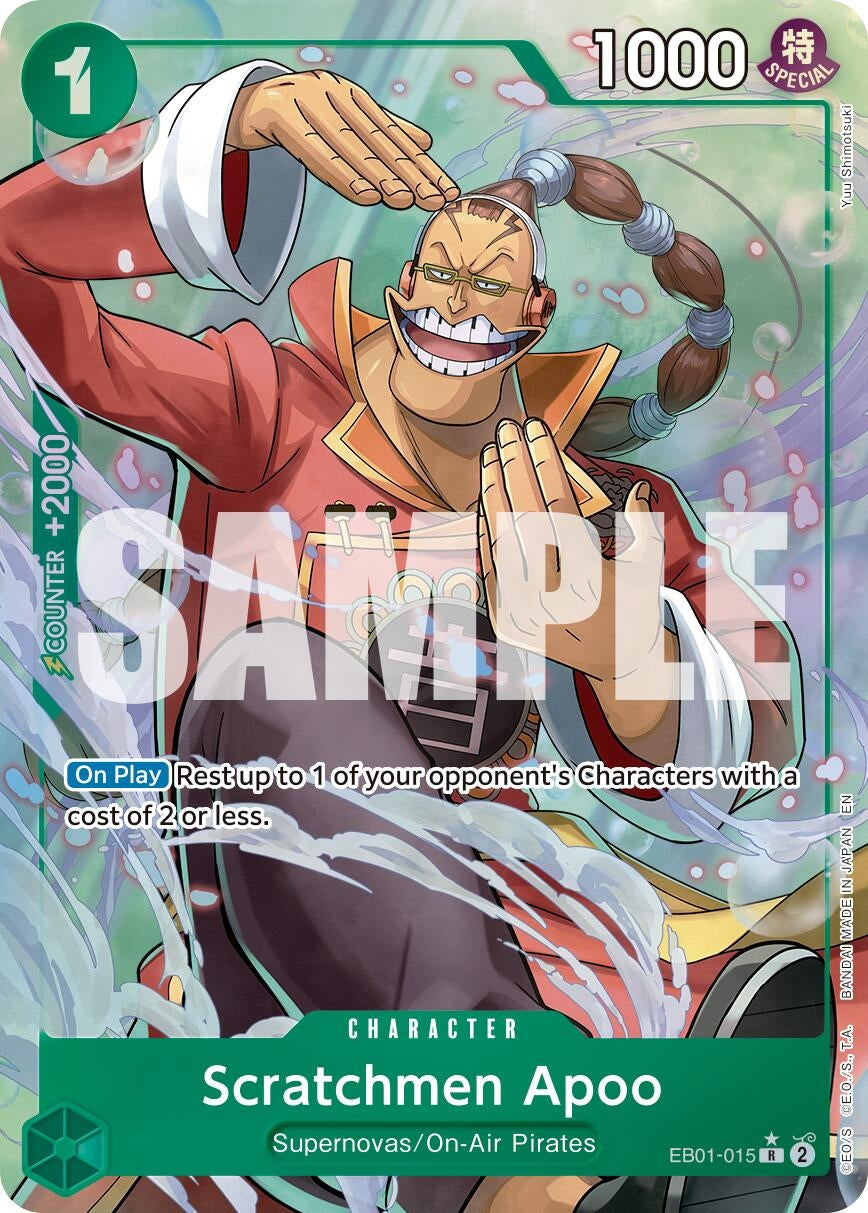 Image for Scratchmen Apoo - EB01-015 (Alternate Art) (EB01-015) (PRB-02) - One Piece Card Game