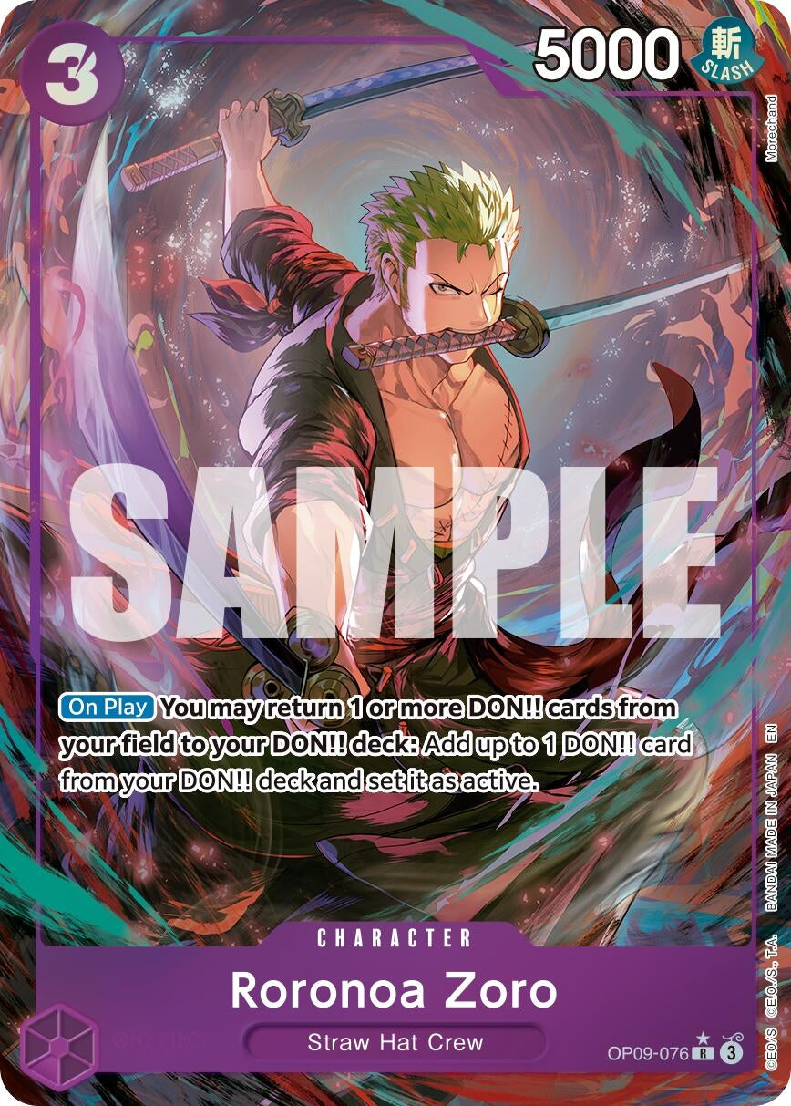 Image for Roronoa Zoro - OP09-076 (Alternate Art) (OP09-076) (PRB-02) - One Piece Card Game