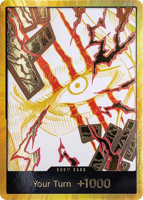Image for DON!! Card (Shanks) (Gold) (PRB-02) - One Piece Card Game
