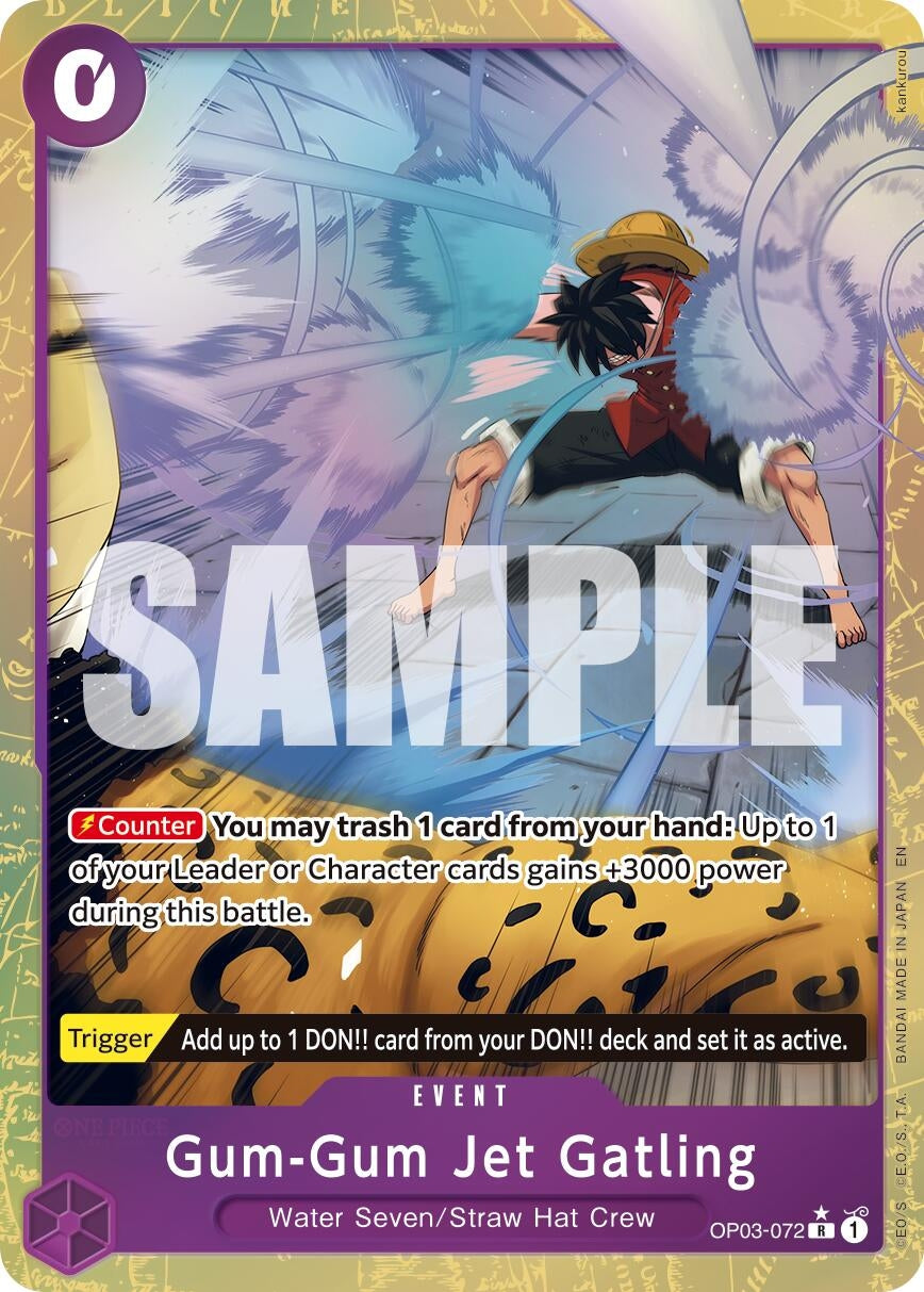 Image for Gum-Gum Jet Gatling (Alternate Art) (OP03-072) (PRB-02) - One Piece Card Game