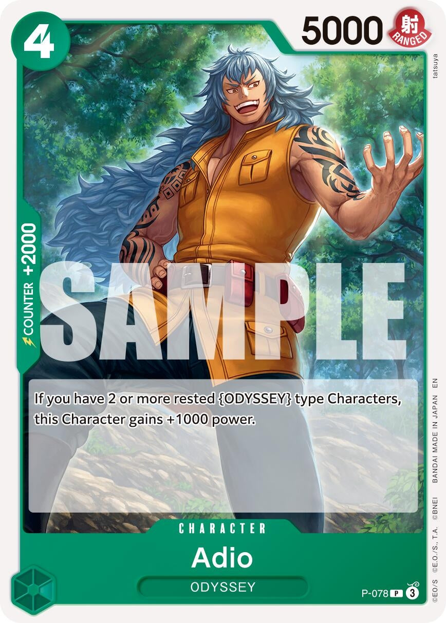 Image for Adio (P-078) (PRB-02) - One Piece Card Game