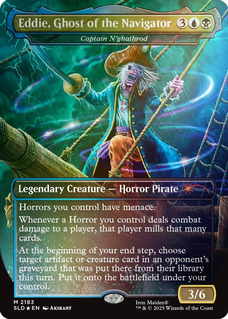 Eddie, Ghost of the Navigator - Captain N'ghathrod (Rainbow Foil) (2183) (SLD)