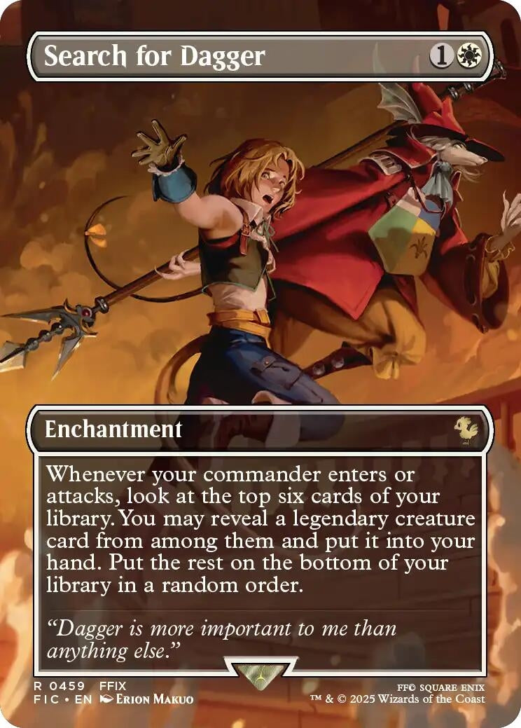 Image for Search for Dagger (Borderless) (459) (FIC) - Magic: The Gathering