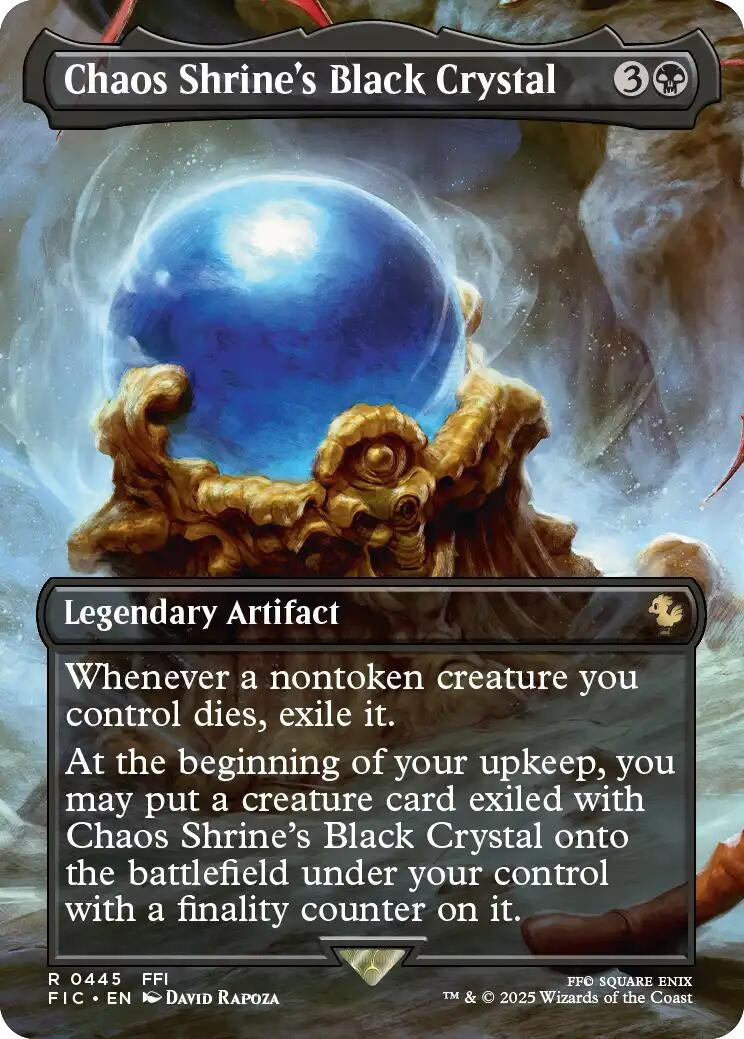 Chaos Shrine's Black Crystal (Borderless) (445) (FIC)