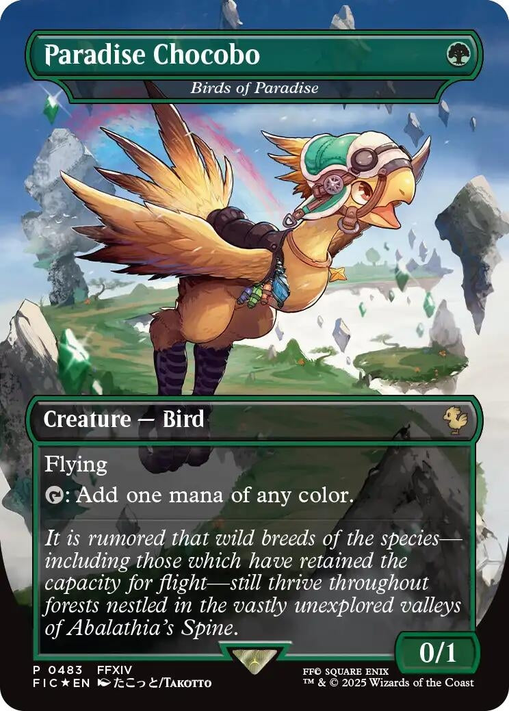 Paradise Chocobo - Birds of Paradise (Borderless) (483) (FIC)