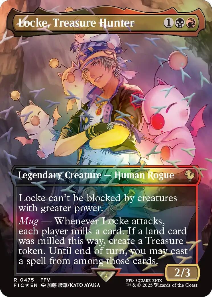 Locke, Treasure Hunter (Borderless) (Chocobo Track Foil) (475) (FIC)