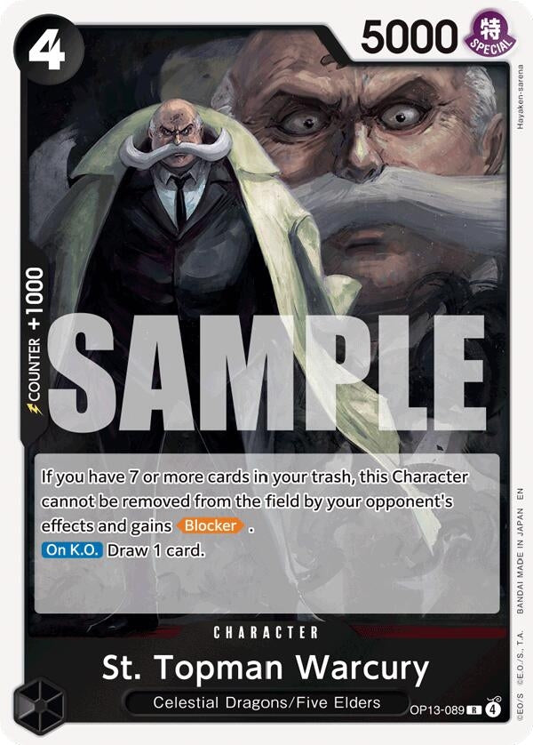 Image for St. Topman Warcury (OP13-089) (OP13) - One Piece Card Game