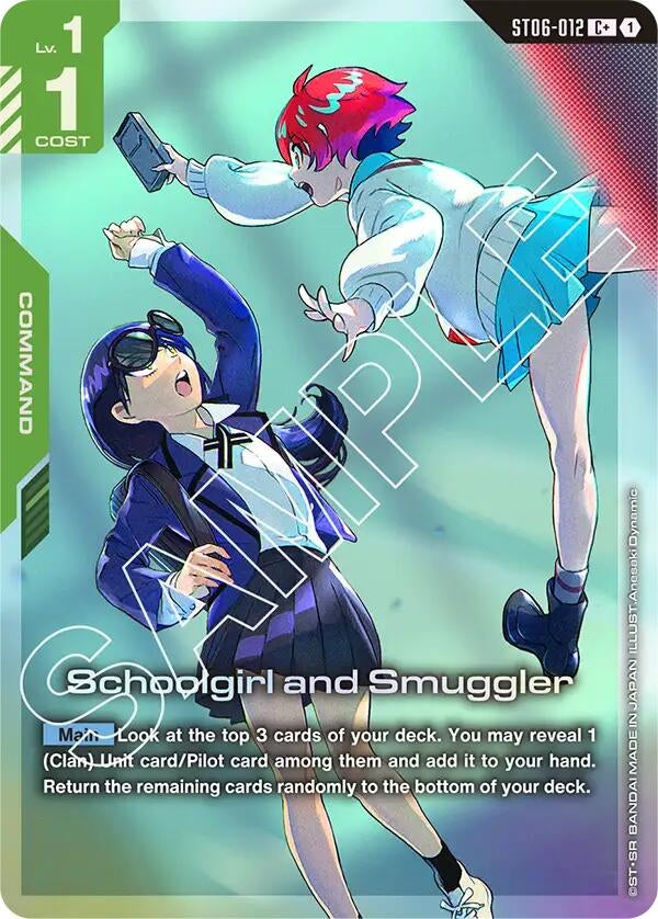 Image for Schoolgirl and Smuggler (C+) (ST06-012) (ST06) - Gundam Card Game