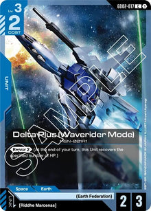 Image for Delta Plus (Waverider Mode) (GD02-017) (GD02) - Gundam Card Game