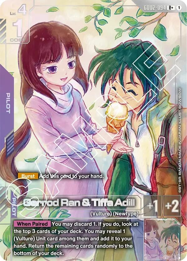 Image for Garrod Ran & Tiffa Adill (R+) (GD02-094) (GD02) - Gundam Card Game
