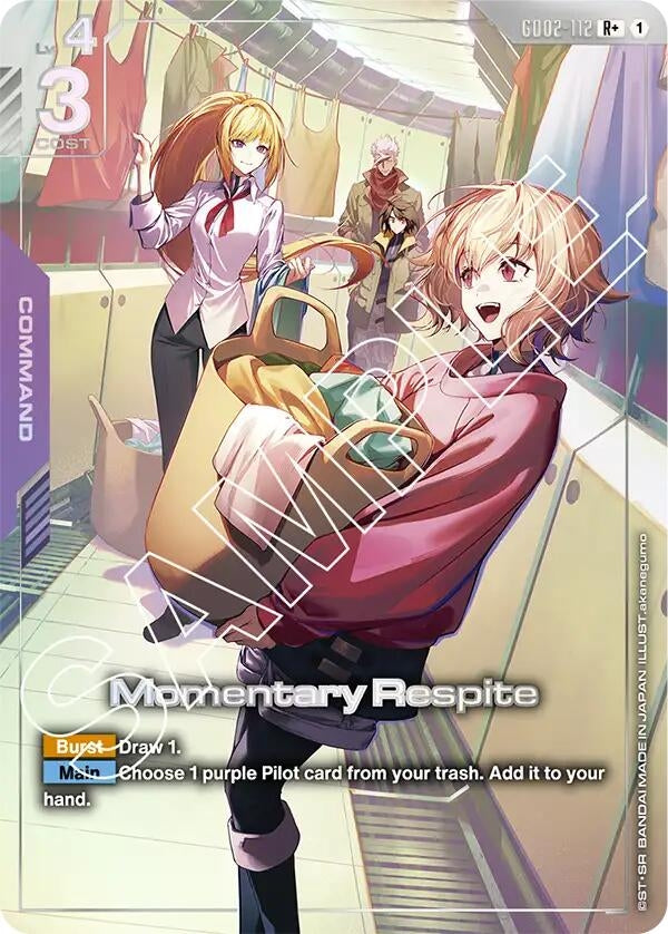 Image for Momentary Respite (R+) (GD02-112) (GD02) - Gundam Card Game