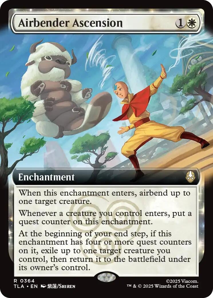 Image for Airbender Ascension (Extended Art) (364) (TLA) - Magic: The Gathering