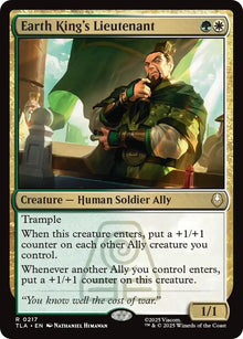 Image for Earth King's Lieutenant (217) (TLA) - Magic: The Gathering