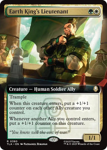 Image for Earth King's Lieutenant (Extended Art) (380) (TLA) - Magic: The Gathering