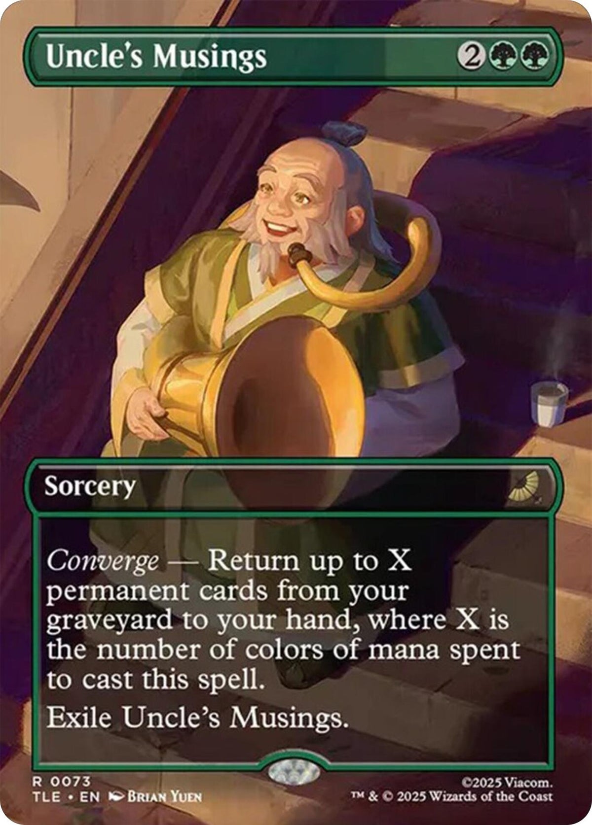 Image for Uncle's Musings (Borderless) (73) (TLE) - Magic: The Gathering