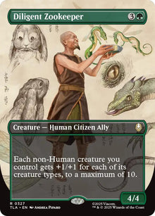 Image for Diligent Zookeeper (Borderless) (327) (TLA) - Magic: The Gathering