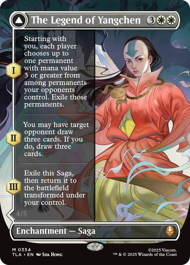 Image for The Legend of Yangchen (Borderless) (354) (TLA) - Magic: The Gathering