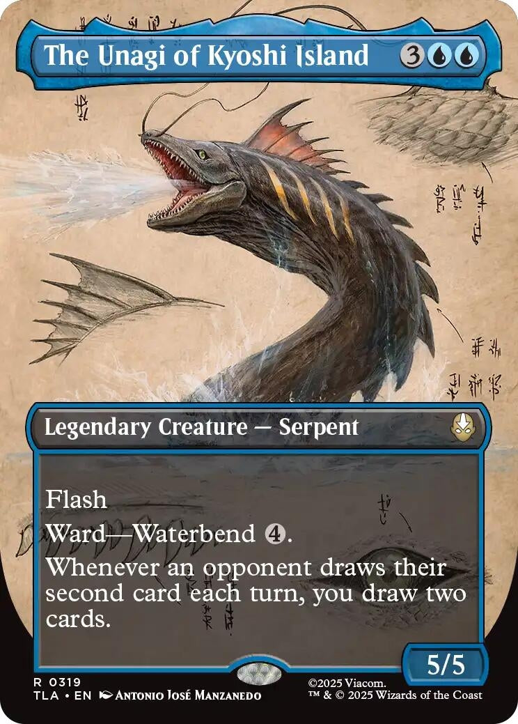 Image for The Unagi of Kyoshi Island (Borderless) (319) (TLA) - Magic: The Gathering