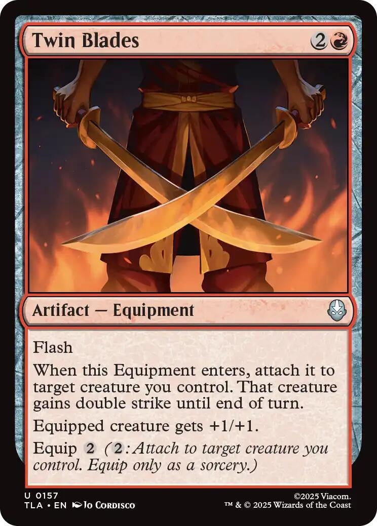 Image for Twin Blades (157) (TLA) - Magic: The Gathering