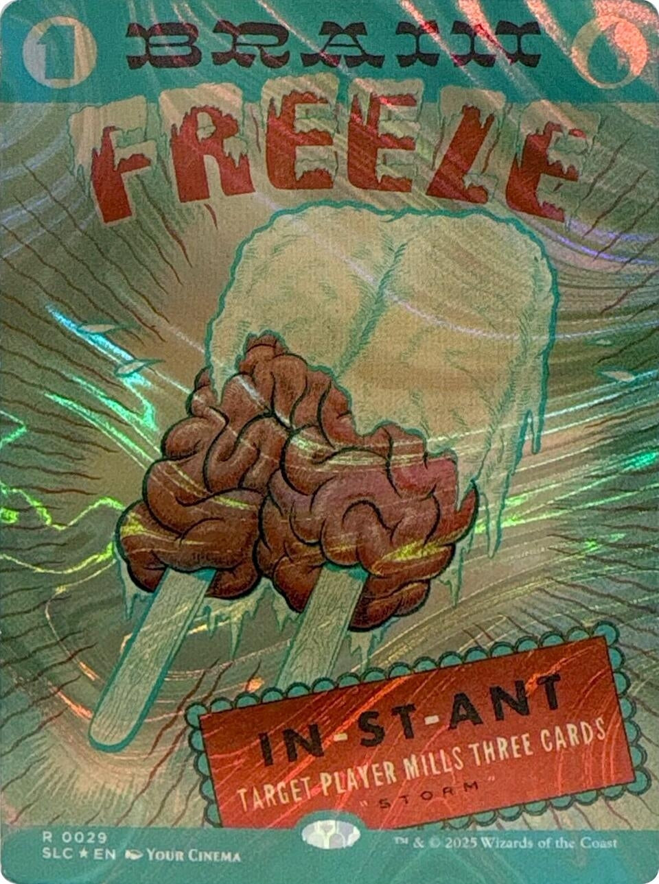 Image for Brain Freeze (Halo Foil) (29) (SLC) - Magic: The Gathering