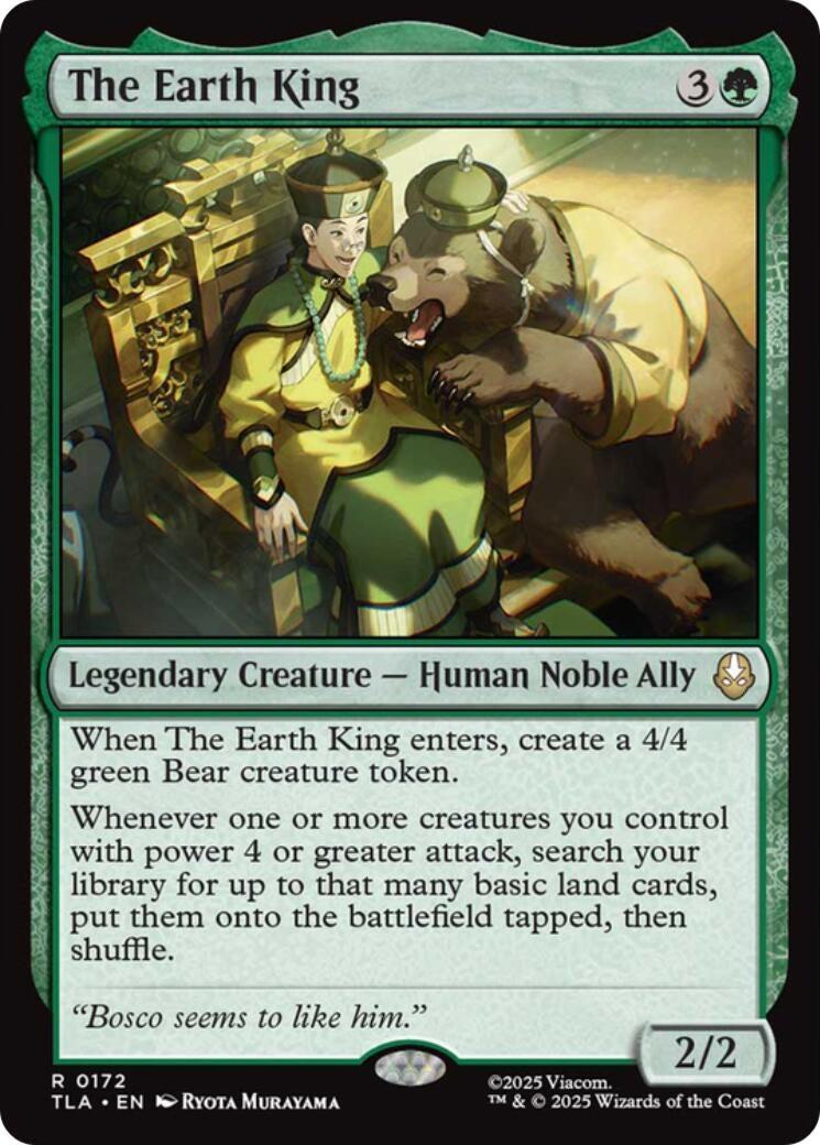 Image for The Earth King (172) (TLA) - Magic: The Gathering