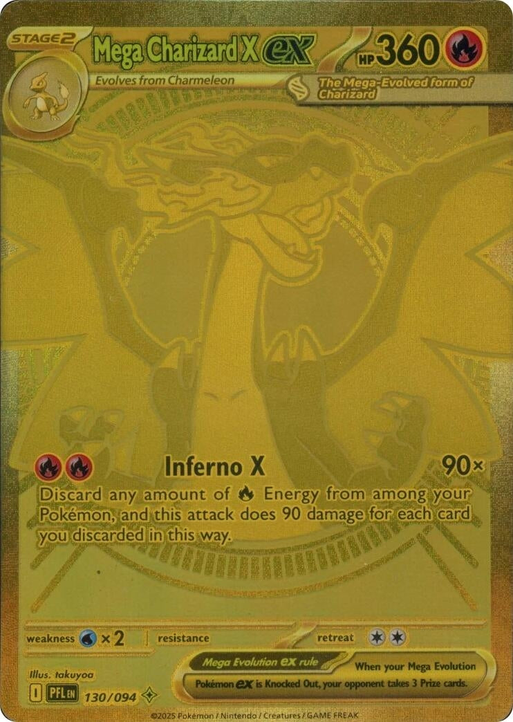 Image for Mega Charizard X ex (130/094) (PFL) - Pokemon