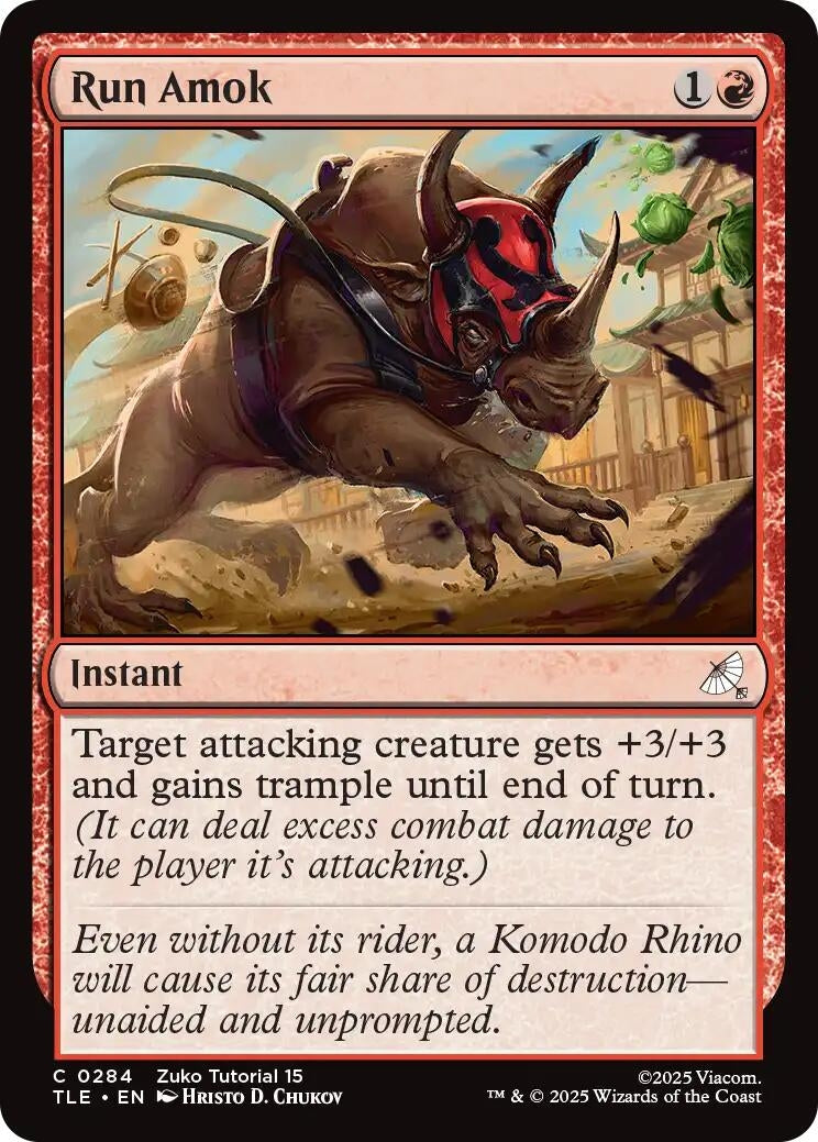 Image for Run Amok (0284) (284) (TLE) - Magic: The Gathering
