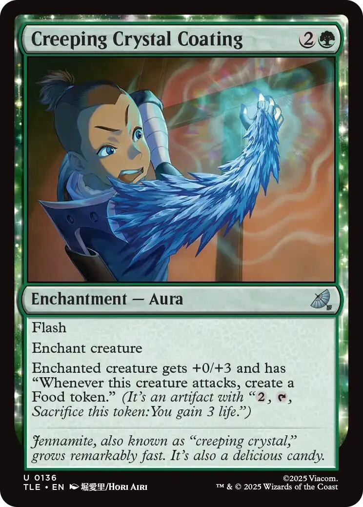 Image for Creeping Crystal Coating (136) (TLE) - Magic: The Gathering
