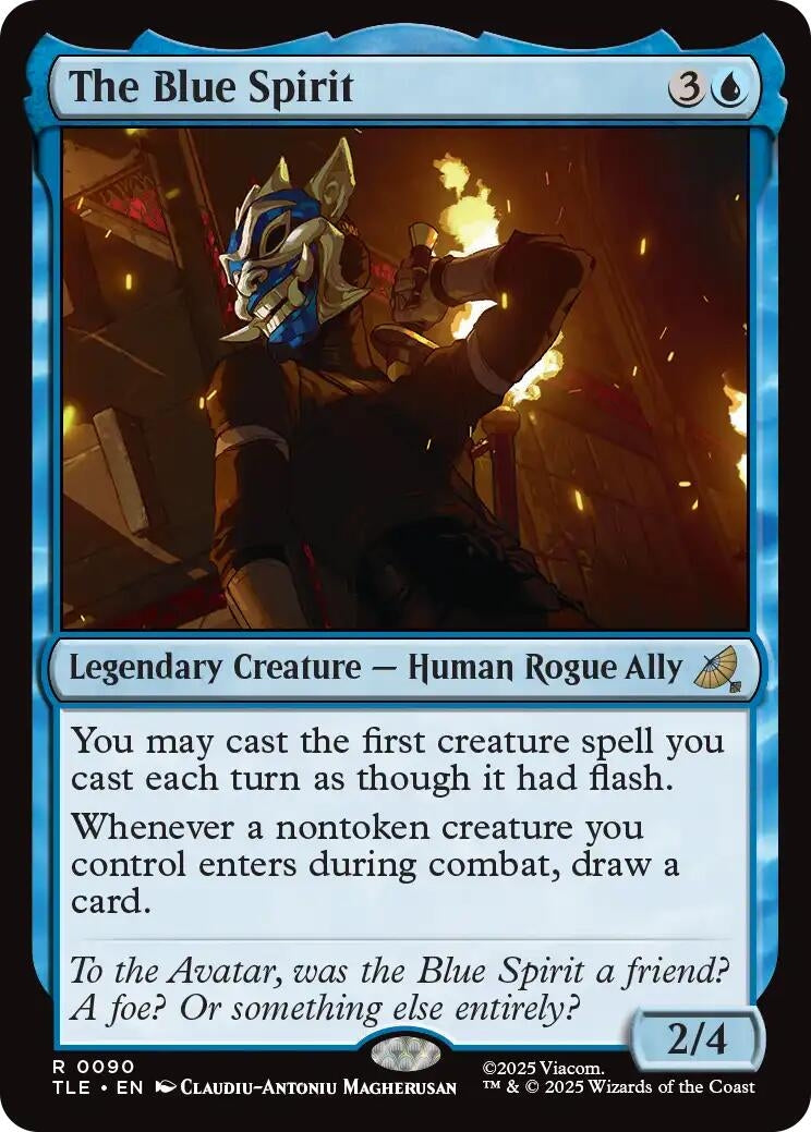 Image for The Blue Spirit (90) (TLE) - Magic: The Gathering