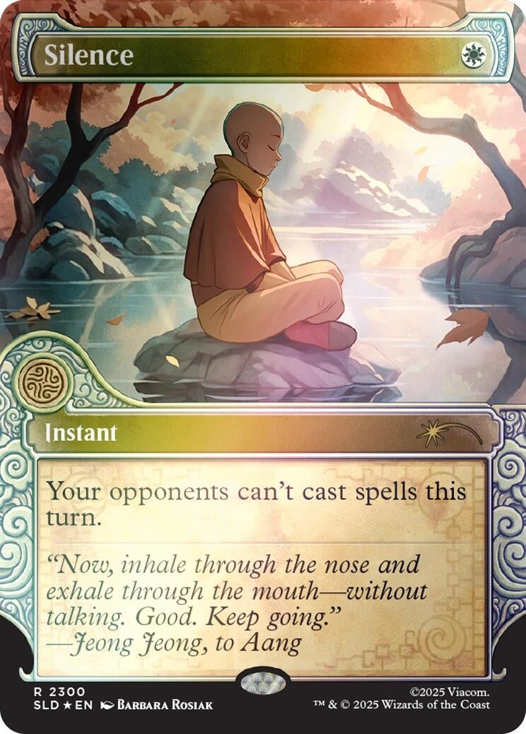 Image for Silence (2300) (Rainbow Foil) (2300) (SLD) - Magic: The Gathering