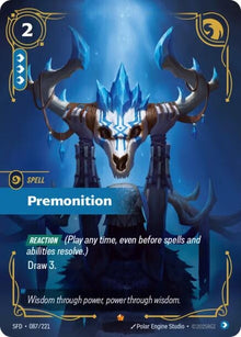 Image for Premonition (087/221) (SPF) - Riftbound: League of Legends Trading Card Game