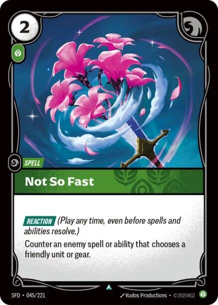 Not So Fast (045/221) (SPF)