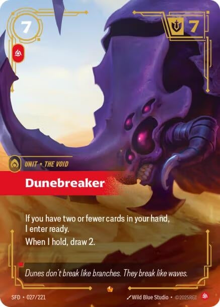 Image for Dunebreaker (027/221) (SPF) - Riftbound: League of Legends Trading Card Game