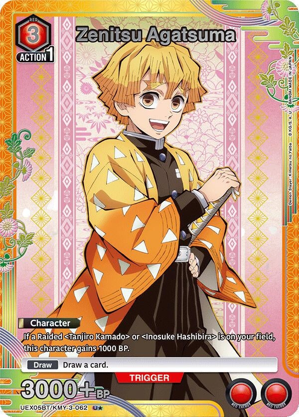 Image for Zenitsu Agatsuma (U*) (UEX05BT/KMY-3-062) (UEX05BT) - Union Arena