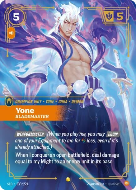 Yone - Blademaster (Overnumbered) (233/221) (SPF)