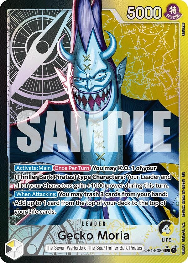 Gecko Moria - OP14-080 (Alternate Art) (OP14-080) (OP14)