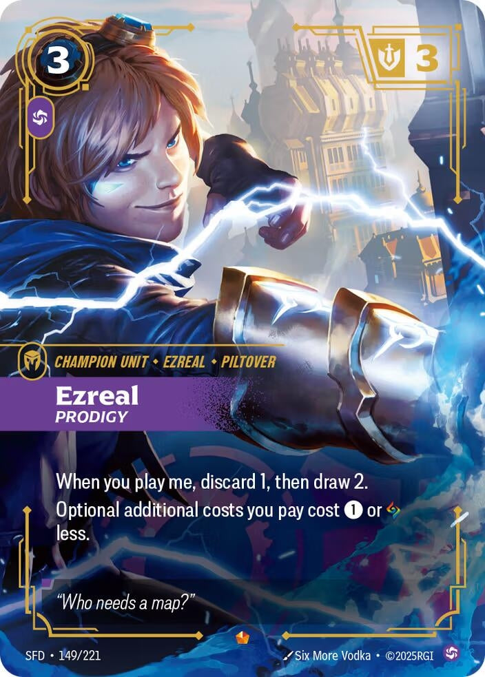 Image for Ezreal - Prodigy (149/221) (SFD) - Riftbound: League of Legends Trading Card Game