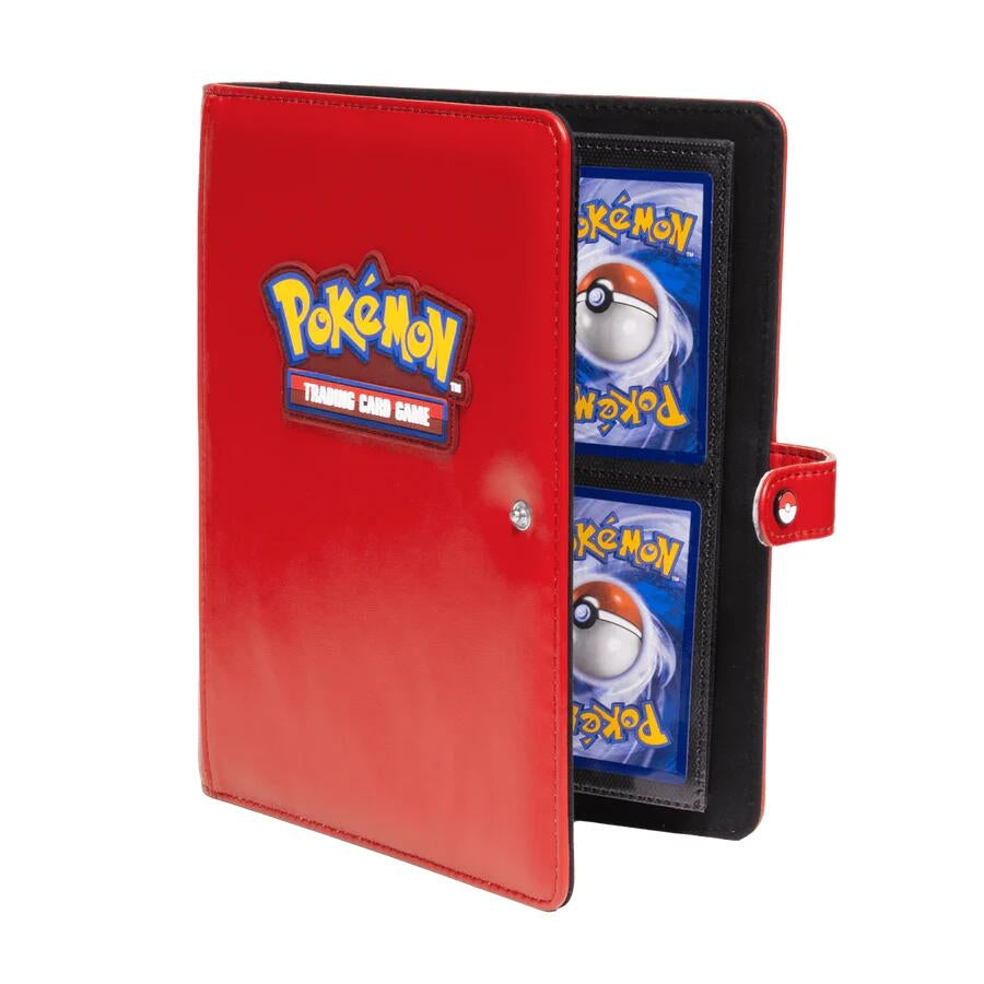 Premium 4-Pocket Snap Binder for Pokémon (Red)