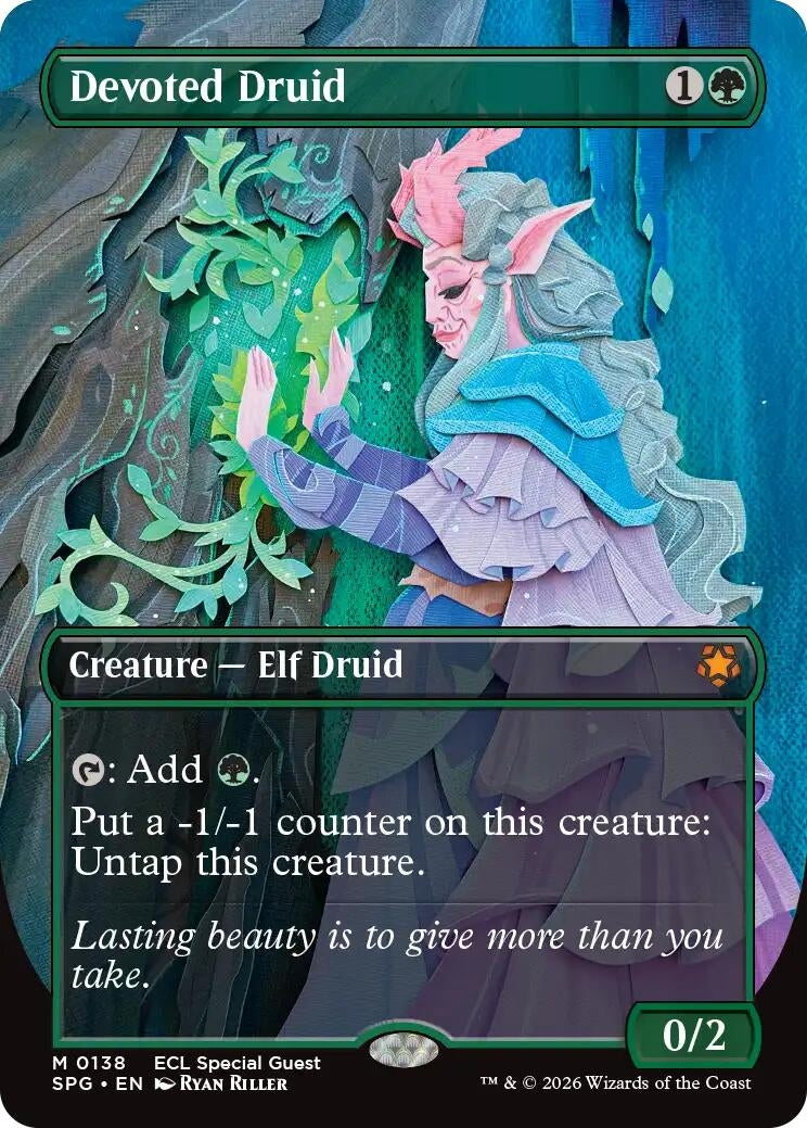 Devoted Druid (Borderless) (138) (SPG)