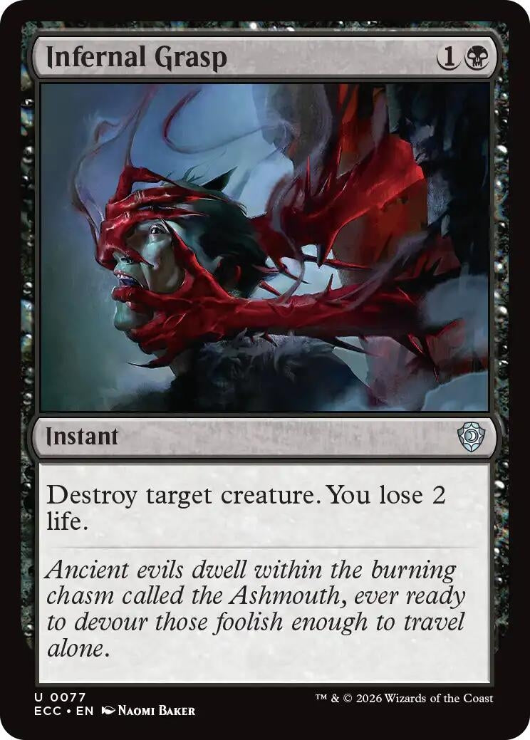 Image for Infernal Grasp (77) - Magic: The Gathering