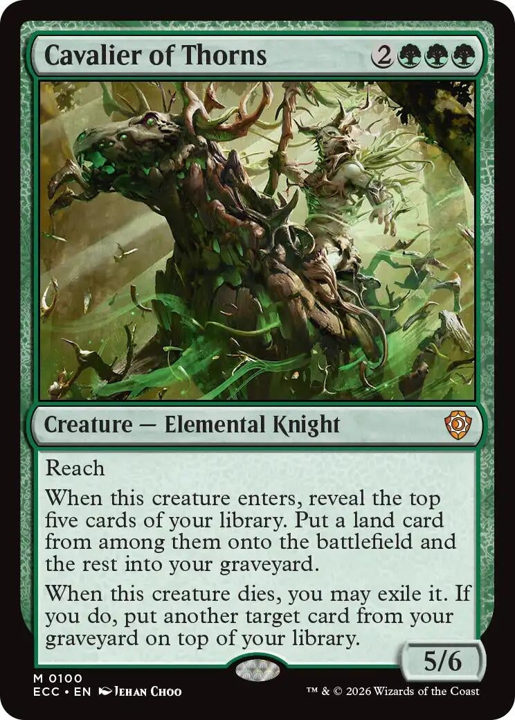 Image for Cavalier of Thorns (100) - Magic: The Gathering