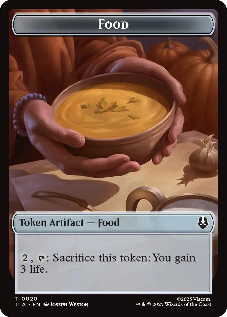 Image for Food (0020) // Ally (0007) Double-Sided Token (20 // 7) - Magic: The Gathering