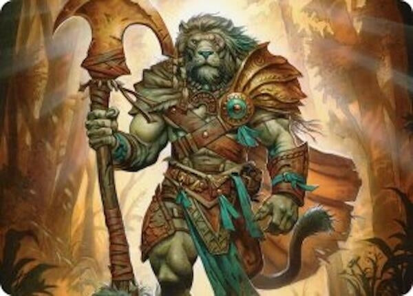 Image for Ajani, Outland Chaperone Art Card (28) - Magic: The Gathering