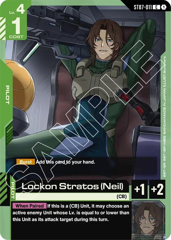 Image for Lockon Stratos (Neil) (ST07-011) (ST07) - Gundam Card Game