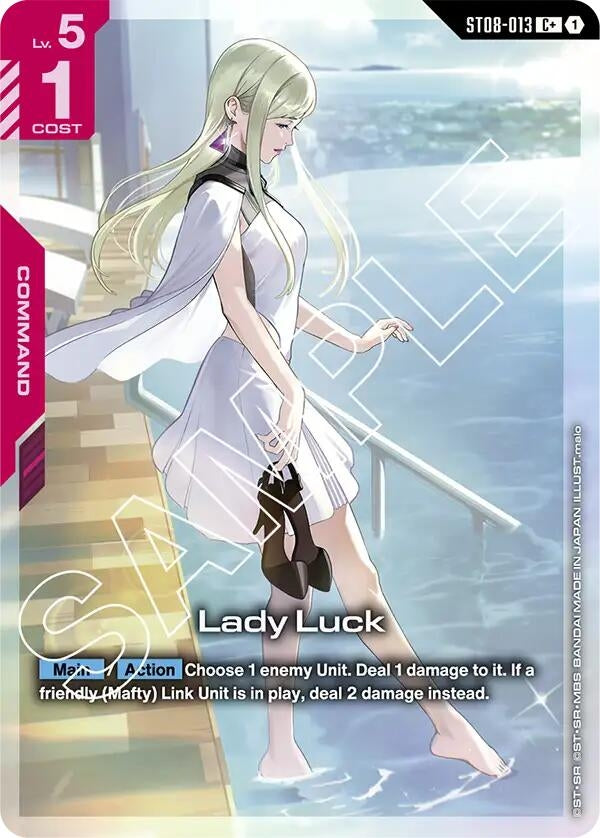 Image for Lady Luck (C+) (ST08-013) (ST08) - Gundam Card Game