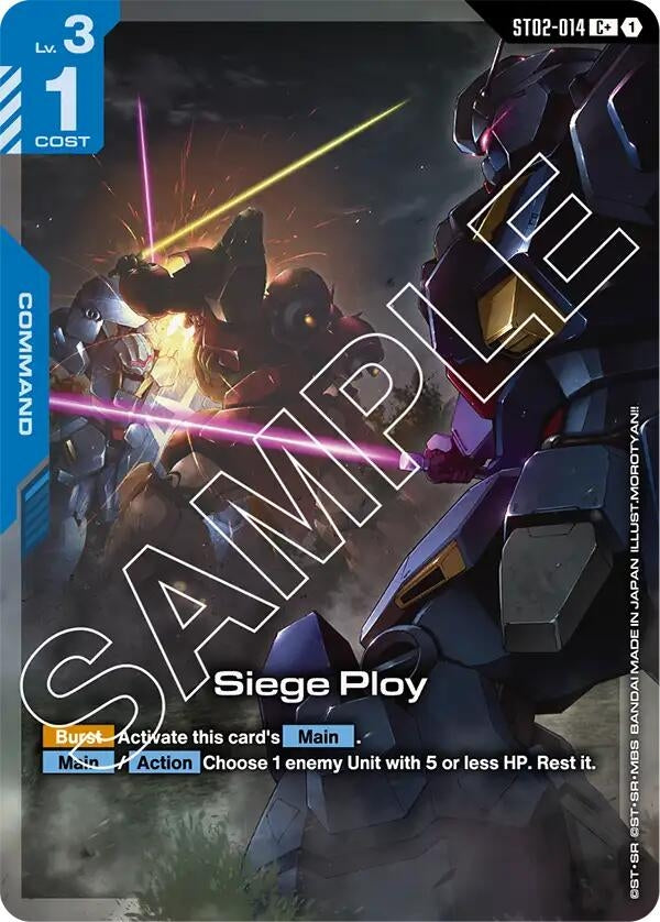 Image for Siege Ploy (C+) (ST02-014) (ST08) - Gundam Card Game