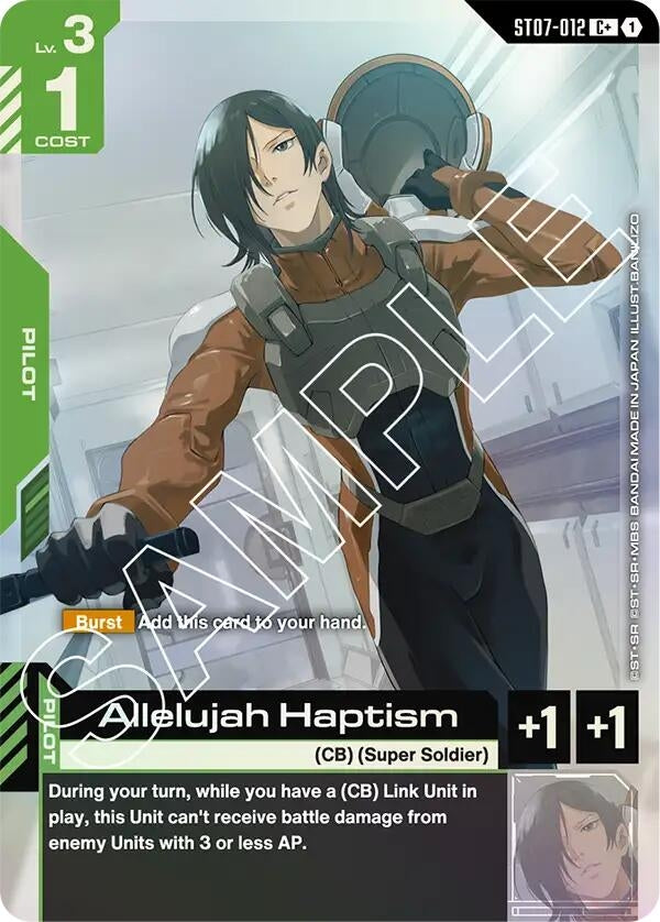 Image for Allelujah Haptism (C+) (ST07-012) (ST07) - Gundam Card Game