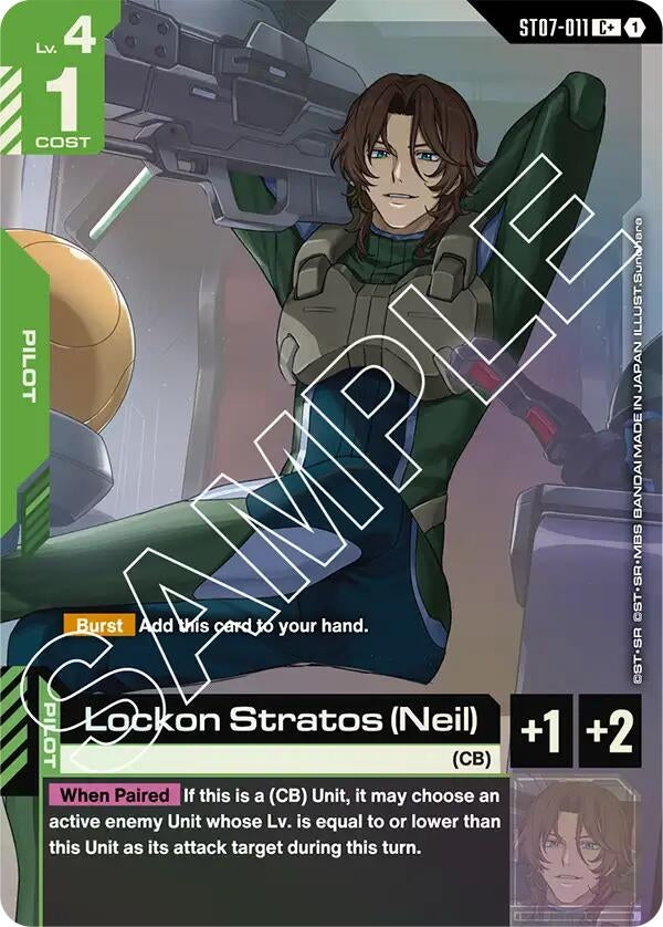 Image for Lockon Stratos (Neil) (C+) (ST07-011) (ST07) - Gundam Card Game